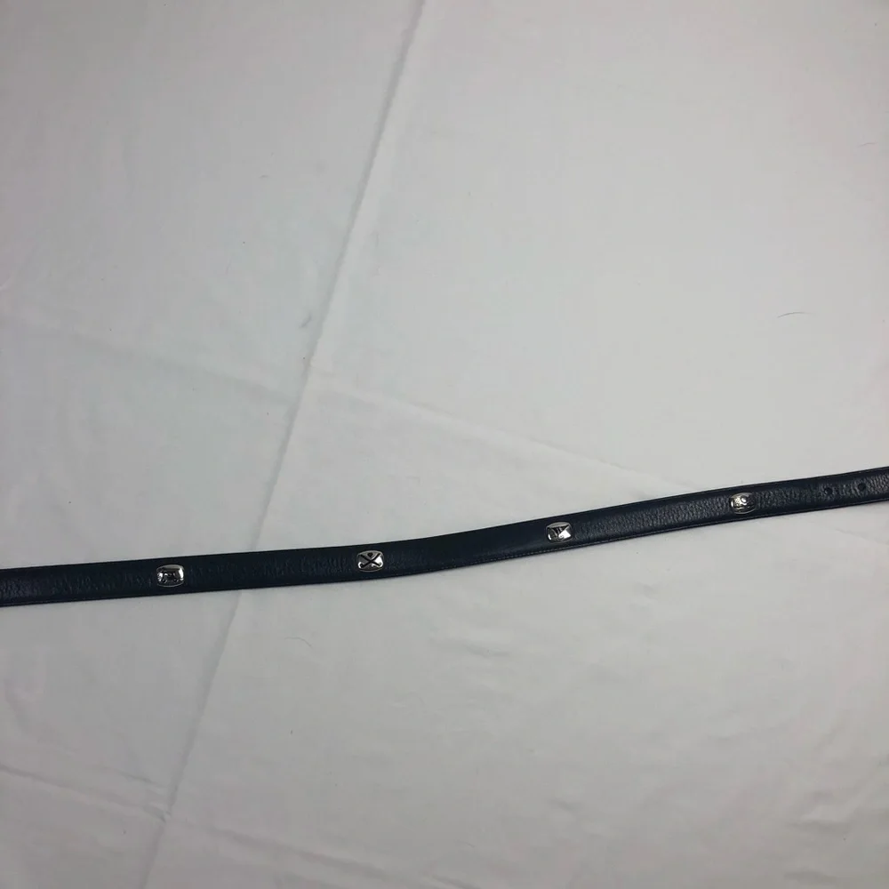 Brighton | Black Leather Belt‎ with Golf Charms
